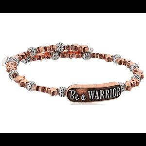 NWT orig box Alex and Ani Be A Warrior Bracelet